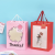 Internet Celebrity Window Transparent Handbag Bouquet Packaging Bag Gift Bag Birthday Gift Bag Window Paper Bag