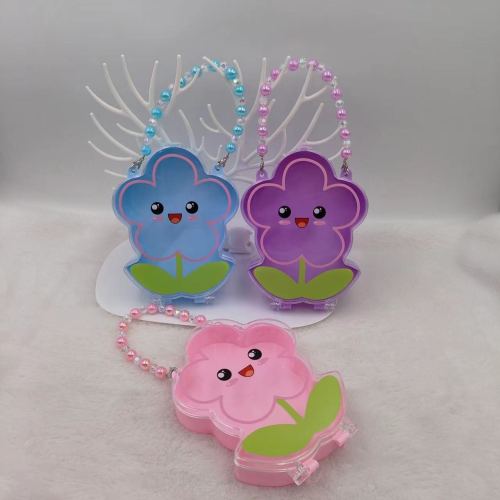 New Children‘s Ornaments Gift Storage Box Cute Cartoon Flower Barrettes Gift Box DIY