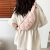2024 Cotton Clothing New Niche Cloud Casual Fashion All-Matching One Shoulder Pleated Dumplings Chest Bag Crossbody Bag