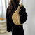 2024 Cotton Clothing New Niche Cloud Casual Fashion All-Matching One Shoulder Pleated Dumplings Chest Bag Crossbody Bag
