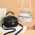 Pu Leather Women's Bag 2024 New Fashion Messenger Bag Handbag Women's Three-Layer All-Match Shoulder Bag Casual Small round Bag