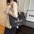 Korean Style Artistic Fashion Portable 2024 New Large Capacity Bag Female Student Class Tote Bag Canvas Commuter Bag