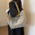 Korean Style Artistic Fashion Portable 2024 New Large Capacity Bag Female Student Class Tote Bag Canvas Commuter Bag
