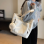 Commuter Thickened Canvas Bag Female 2024 New Japanese Leisure Shoulder Bag Student Class Large Capacity Totes