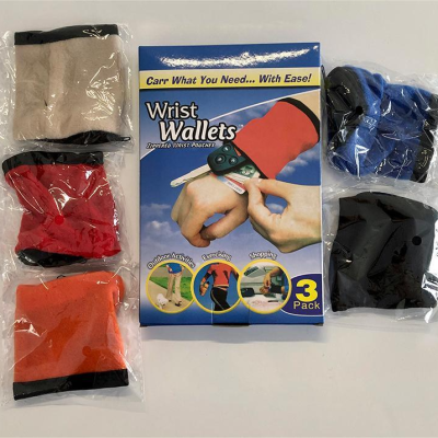Athletic Wristguards Coin Purse Key Case Sweat-Absorbent Wrist Strap Multi-Purpose Wrist Bag TV Exercise Wrist Bag Wrist Bag