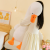 Big White Geese Pillow Doll Gift Children's Toy Doll Internet Celebrity Long Neck Doll Pillow Origin Duck