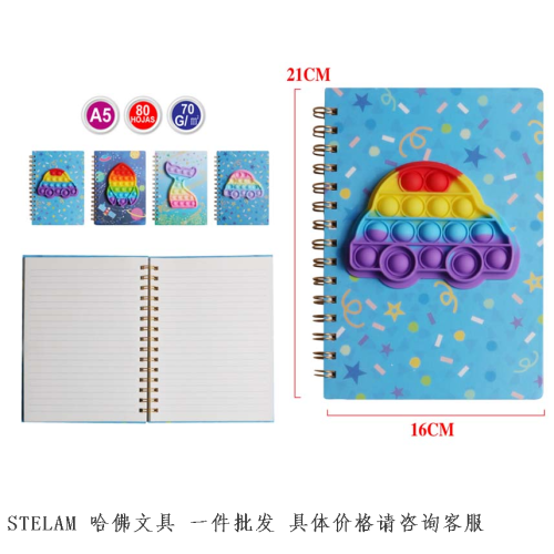 stelam a5 cartoon coil notebook cutout game notepad
