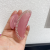 QianTAO Acetate Hair Accessories Translucent Pink Acetate Plate Hair Claw Clip