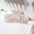 QianTAO Acetate Hair Accessories Pink Marbling Acetate Acrylic Hair Clip Claw
