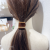 QianTAO Acetate Hair Rubber Band Thickened Coffee Cube Square Hair Rope Acetate Hair Ponyholder
