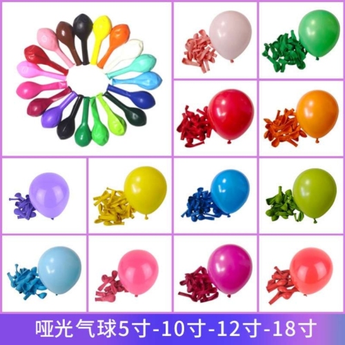 matte latex balloon 10-inch 2.2g round thickened printing party cross-border imitation american balloon wholesale
