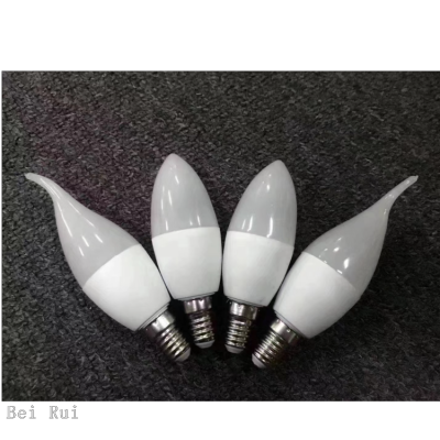 LED Light Source Tip Bubble Pull Tail Globe Tip Bubble White Light Warm Light Energy-Saving Lamp Factory Direct Sales Lamp Screw Bayonet