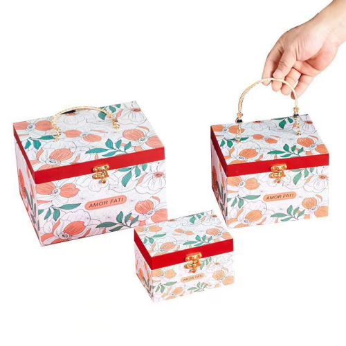 fresh flip hand gift box box wedding bridesmaid gift box xiaohongshu hot sale