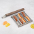 Hot dog roller stainless steel sausage roller rack bbq roller with wooden handle
