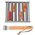 Hot dog roller stainless steel sausage roller rack bbq roller with wooden handle