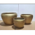 Gold-Plated Bowl-Shaped Ceramic Flower Pot Home Floor Combination Flowerpot Decoration Planting Foreign Trade Wholesale Factory Store