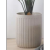 Nordic Simple Magnesium Clay Flower Pot Striped Flower Pot Green Plant Living Room Decorative Flower Pot Factory Shop Customization Foreign Trade Wholesale