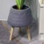Creative Wooden Feet Flower Pot Inverted Triangle Magnesium Clay Flower Pot Home Greenery Emulational Flower Decoration Decoration Wholesale Factory Store