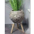 Magnesium Clay Flowerpot with Feet Creative Retro Magnesium Oxide Living Room Garden Decorative Flower Pot Factory Shop Customization Wholesale Foreign Trade
