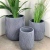 Simple Style Magnesium Clay Flowerpot Floor Vase Decoration Shopping Mall Hotel Cross Pattern Art Gallery Flower Decoration Factory Store
