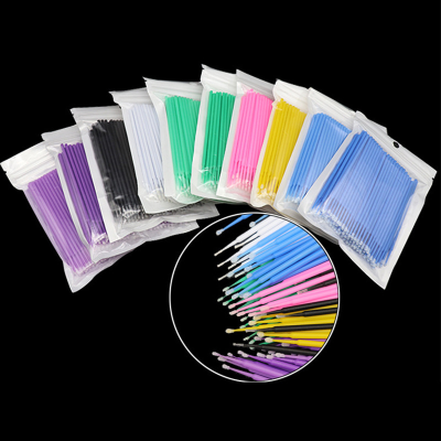 Spot wholesale bagged disposable grafting eyelash cotton swabs for quick removal of eyelash cleaning cotton sticks for q