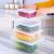 Rectangular transparent plastic crisper sealed cold storage box fruit meat food refrigerator storage box plastic storage box
