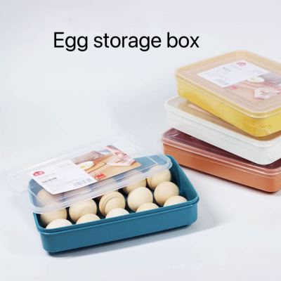 Egg storage box refrigerator eggs storage box egg carton food crisper storage box with lid egg storage box refrigerator box