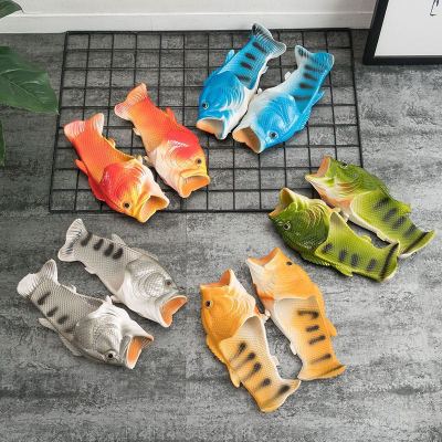 [Price Can Be Discussed] Fish and Shrimp Slippers Funny New Summer Men's Salted Fish Slippers Women's Lobster Sandals outside