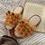 [Price Can Be Discussed] Women's Winter New Indoor Warm Cotton Shoes Student Household Cartoon Giraffe Plush