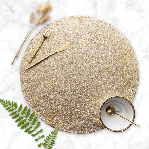 餐垫pvc欧式pvc餐桌垫加厚圆形编织防滑隔热西餐垫特斯林锅垫批发