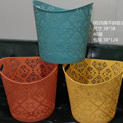 Hollow Dirty Clothes Basket Large Portable Laundry Basket Bathroom Clothes Collection Basket Bathroom Laundry Basket