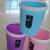 Trash Can Household Plastic round without Cover with Pressing Ring Toilet Basket Indoor Kitchen Hotel Living Room Barrels Wholesale