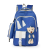 Partysu Schoolbag Trendy Travel Backpack College Style Large and Medium School Student Backpack Simple Elegant Casual Bag