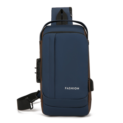 New Crossbody Bag Men's Trendy One-Shoulder Bag Anti-Theft Casual Bag Water Repellent Business Chest Bag