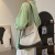 Fresh and Literary Style Canvas Bag for Women Large Capacity Shoulder Bag Simple Elegant Crossbody Bag Trendy Commuter Tote