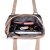Large Capacity Color Contrast Patchwork Canvas Bag Simple Fashion New Women's Shoulder Bag Striped Handbag Commuter Casual Bag