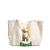 Korean Version for Commuter Canvas Cute Cartoon Printed Large Capacity Handbag Simple Shopping Bag Trendy Chic Street Casual Bag