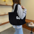 Trendy Chic Casual Bag Letter Canvas Bag New Trendy Fashion Tote Bag Large Capacity Shopping Bag Artistic Women's Bag