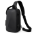 Simple Fashion Chest Bag Trendy Casual Bag Hard Shell Usb Rechargeable Shoulder Bag Anti-Theft Password Lock Crossbody Men's Bag