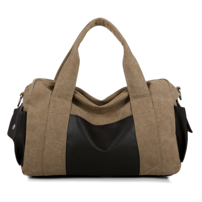 Simple Fashion Canvas Bag Gym Bag for Traveling Large Capacity Tote Trendy Practical Shoulder Messenger Casual Bag