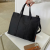 Korean Style Canvas Bag Trendy Fashion Shopping Bag Simple Handbag Solid Color Mori Style Casual Bag Urban Style Women's Bag