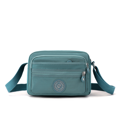 Fashion Simple Leisure Bag Korean Style Shoulder Bag Large Capacity Multi-Compartment Solid Color Nylon Bag Sweet Lady Messenger Bag