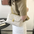Solid Color Rhombus Chain Shoulder Bag New Retro Fashion Messenger Bag Simple Leisure Bag Urban Style Western Style Women's Bag