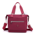 Large Capacity Solid Color Women Bag Lightweight Soft Nylon Bag New Mom Trendy Messenger Bag Simple Elegant Casual Bag