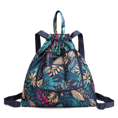 Drawstring Backpack Women's Simple Drawstring Bag Lightweight Folding Buggy Bag Sports Gym Bag Drawstring Bag Travel Backpack