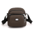 Trendy Fashion Multi-Layer Zipper Messenger Bag Simple Elegant Shoulder Bag Solid Color Lightweight Nylon Bag Soft Casual Bag