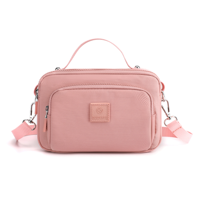 Stylish Bag Women's New Fashionable Korean Style Nylon Bag Lightweight Messenger Bag Middle-Aged Mother Bag Simple and Lightweight Small Square Bag