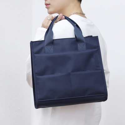 Men's Charm Handbag Fashion Trend Nylon Bag Lightweight Messenger Bag Outdoor Travel Business Commuter Briefcase