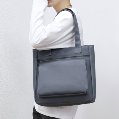 New Men's Shoulder Bag Business Leisure Bag Commuter Hand-Carrying Bag Simple File Bag Notebook Computer Men's Bag
