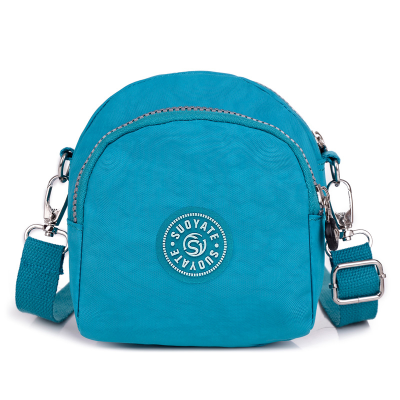 New Nylon Bag Lightweight Fashion Shoulder Bag Simple Messenger Bag Multi-Zipper Convenient Outdoor Travel Casual Pouch